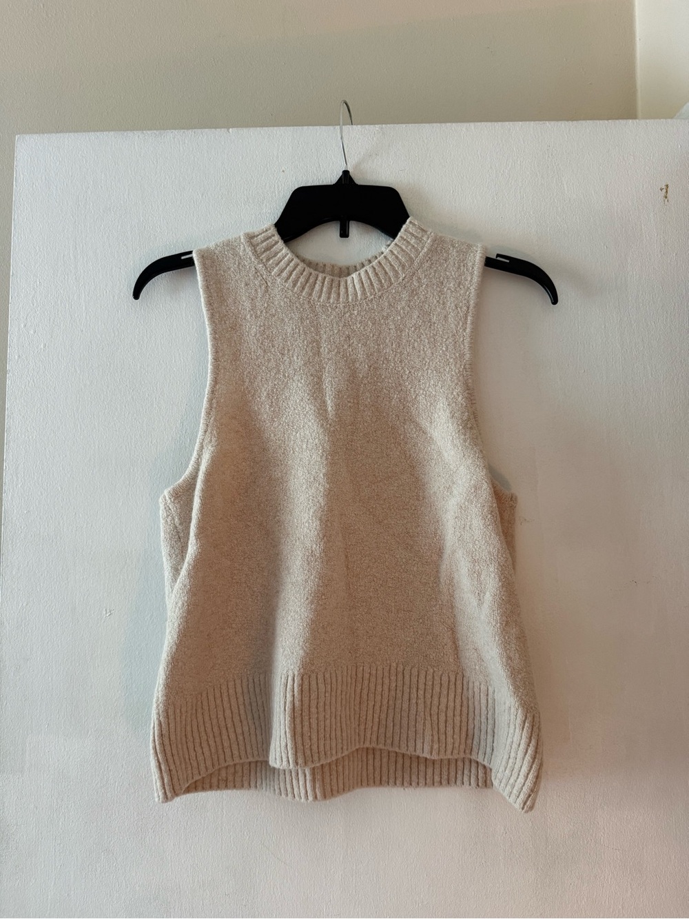 Cream Sweater Tank Top Daily Ritual Size Medium